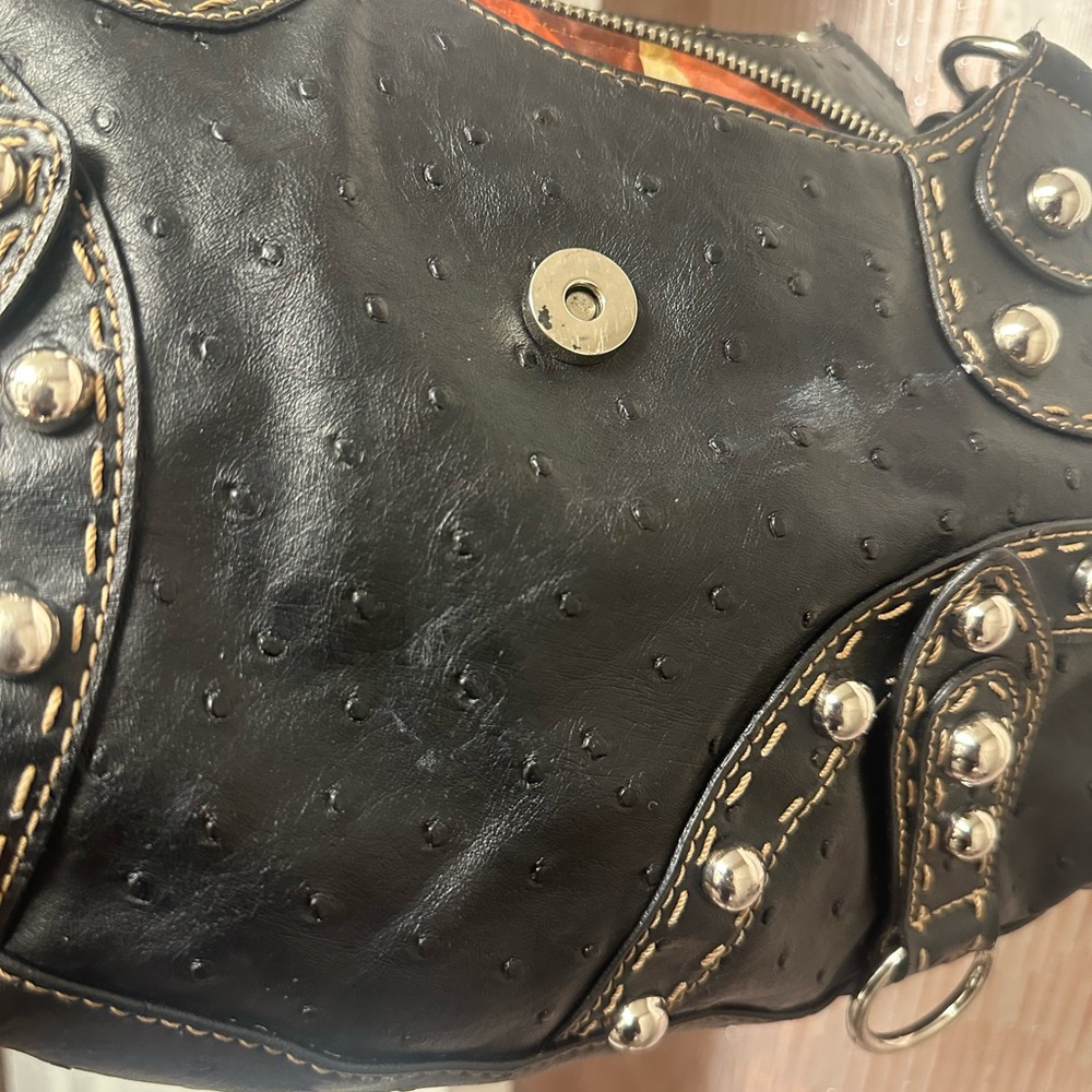 Y2K 2000s Guess Black Studded Shoulder Bag - Picture 11 of 16